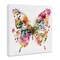 Stupell Industries Butterfly & Music Notes Canvas Wall Art Design by LSR Design Studio